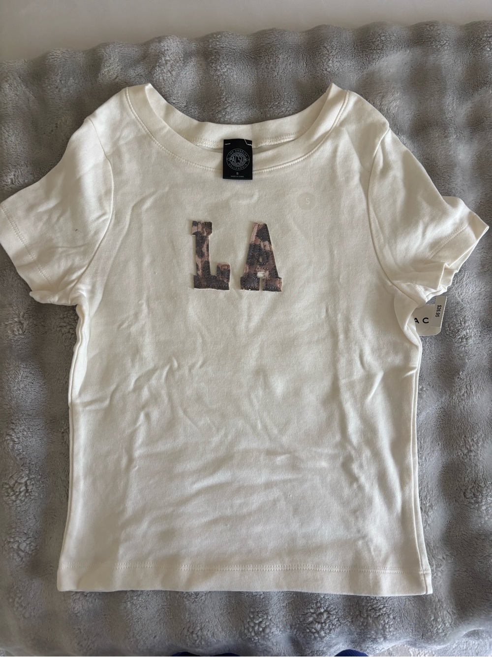 Pacsun LA Embroidered Baby Tee